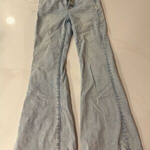 Light Blue Flared Women Jeans
